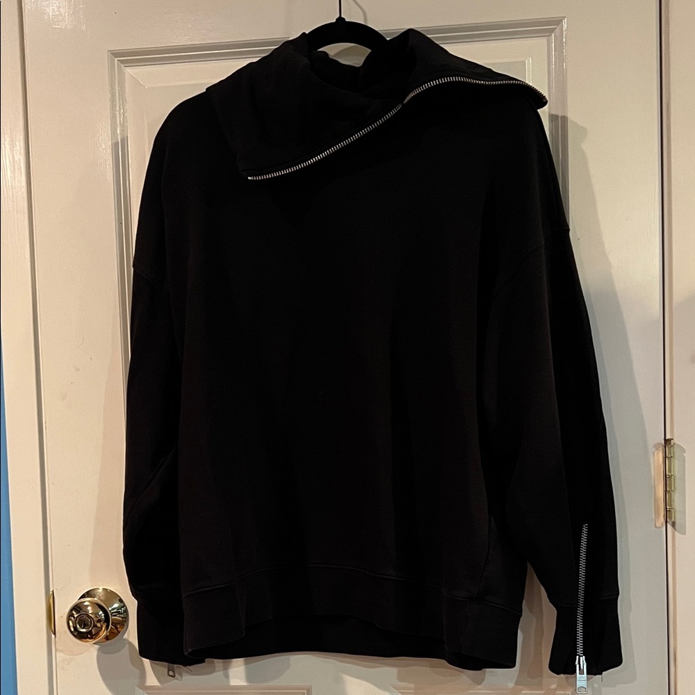 Allsaints bella black sweatshirt medium M